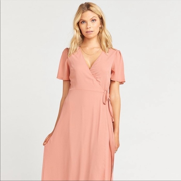 Show me your mumu Noelle Flutter Wrap Dress size L - Picture 8 of 8